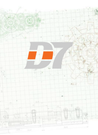 the d7 logo is on a piece of graph paper .