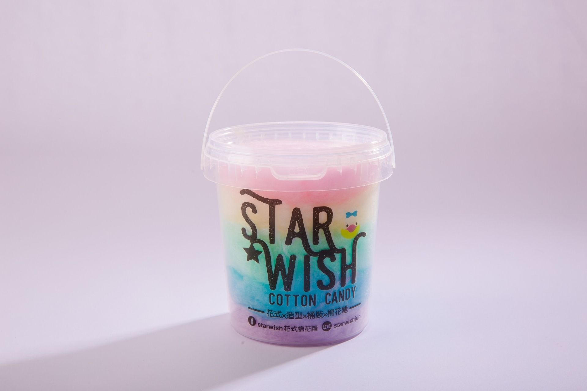 桶裝棉花糖-彩虹