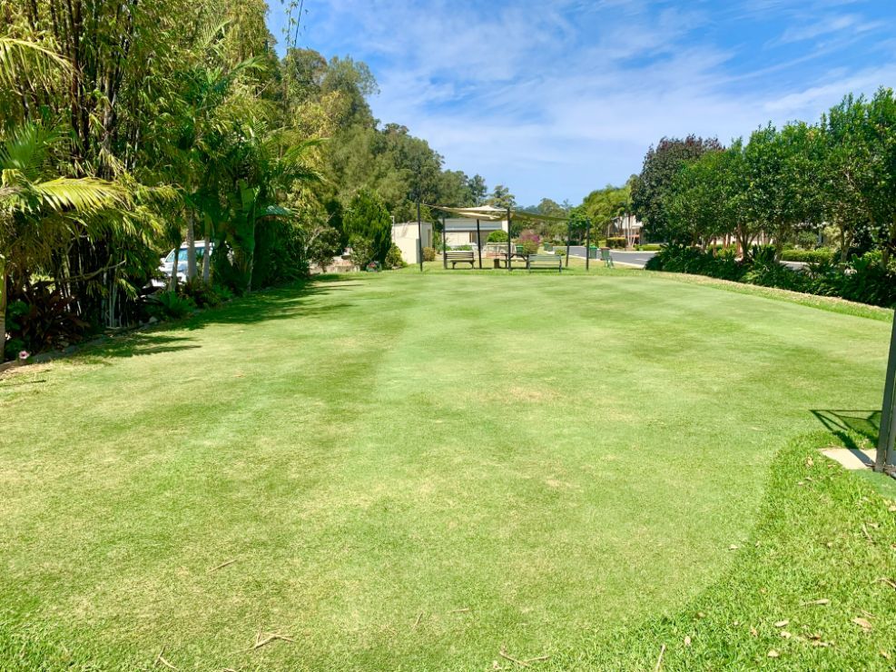 Freshly Mowed Lawn — All Round Ground Maintenance in Woolgoolga, NSW
