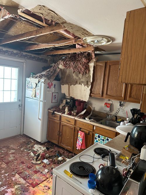 fire and water damage before dayton and fairborn ohio contractor