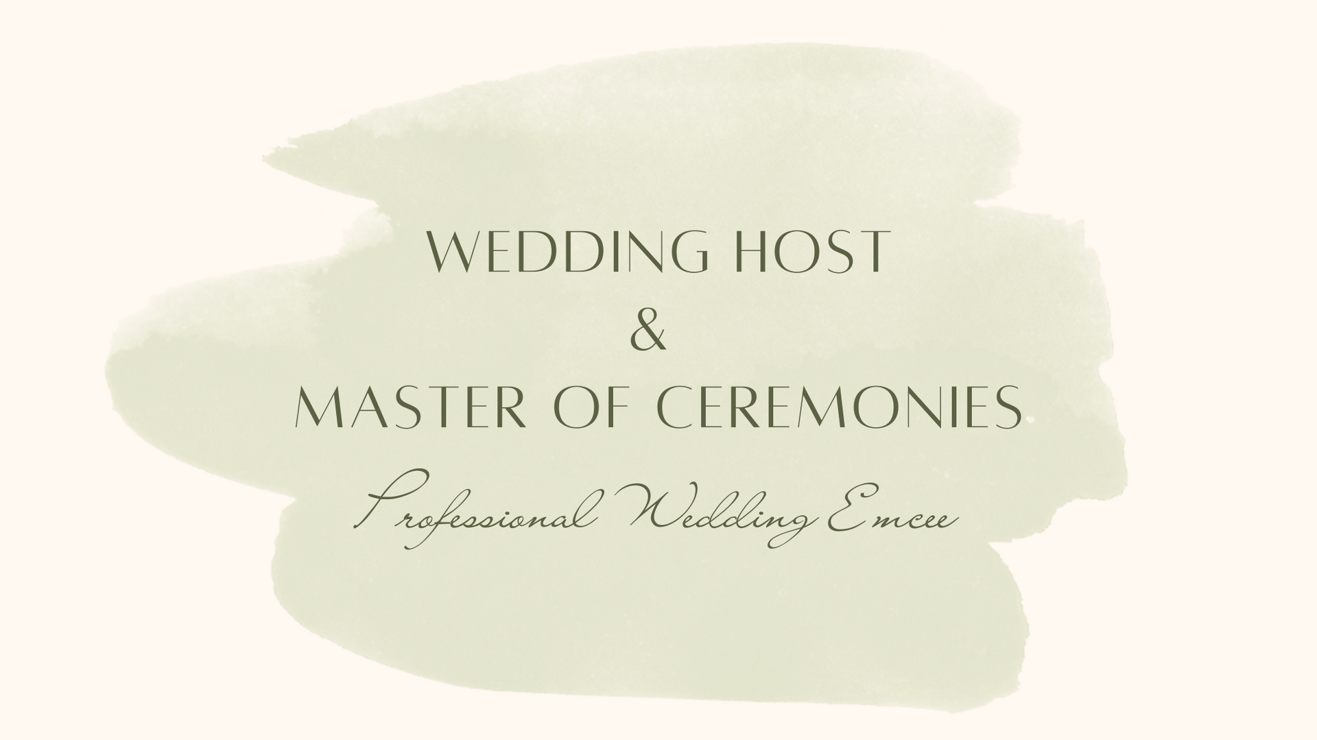 Professional Wedding Emcee & Master of Ceremonies