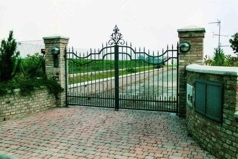 Cancello artistico in ferro