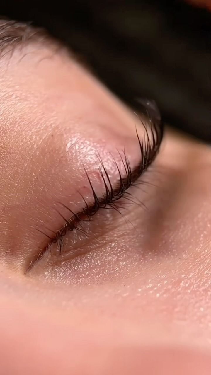 Close-up of a Closed Eye With Dark Eyelashes, on Fair Skin — Sage Spa & Beauty in Mackay, QLD