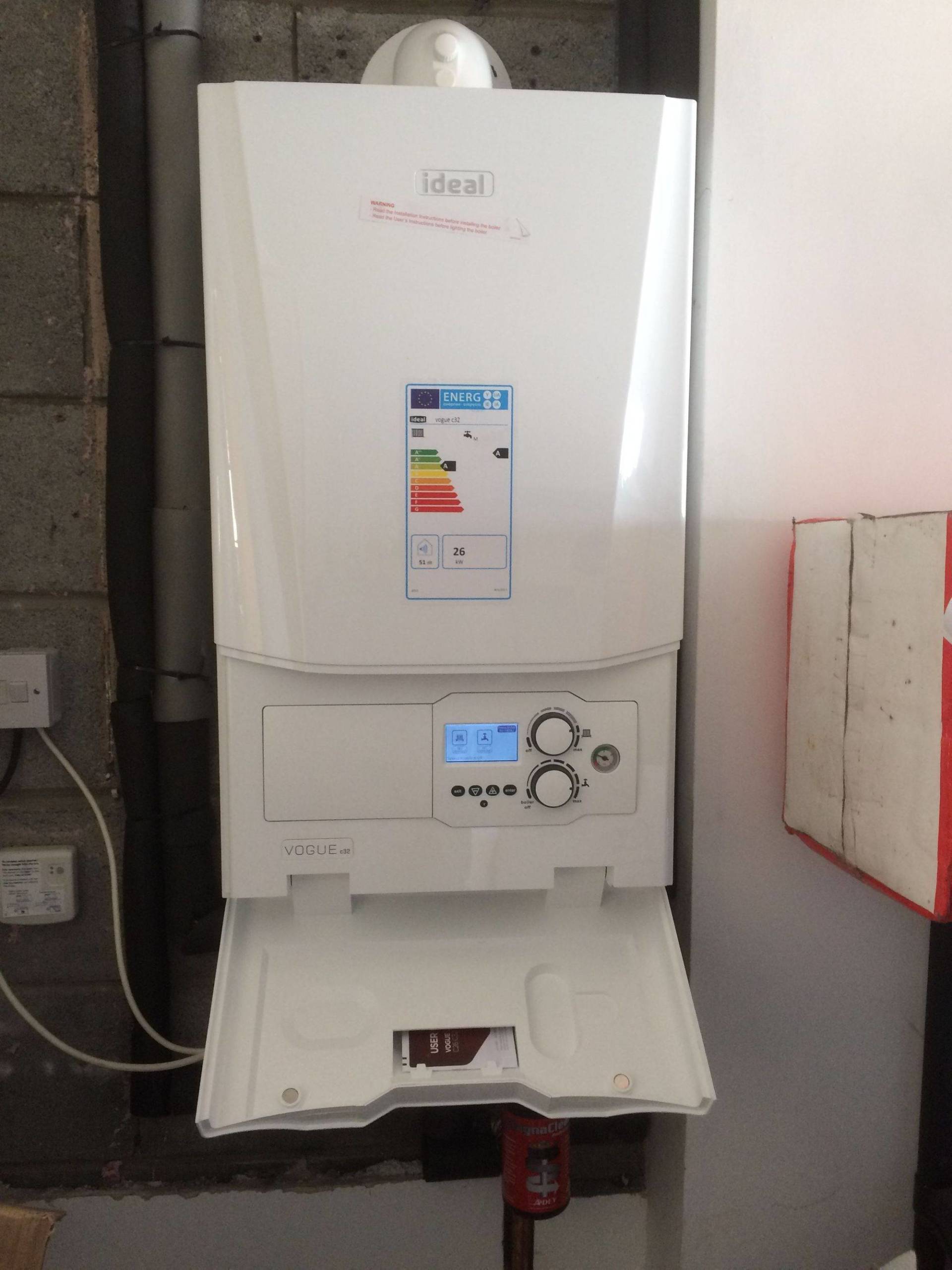 new gas fire, unblock your drain or upgrade your boiler,