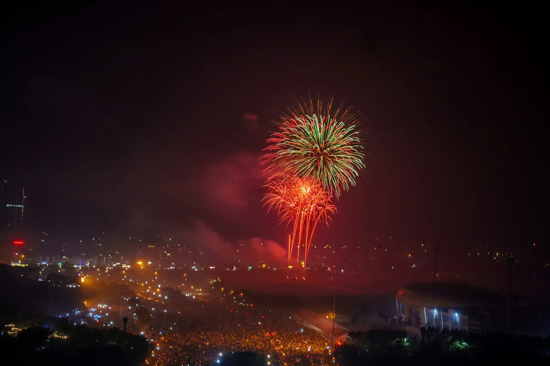 firework in my dinh hanoi