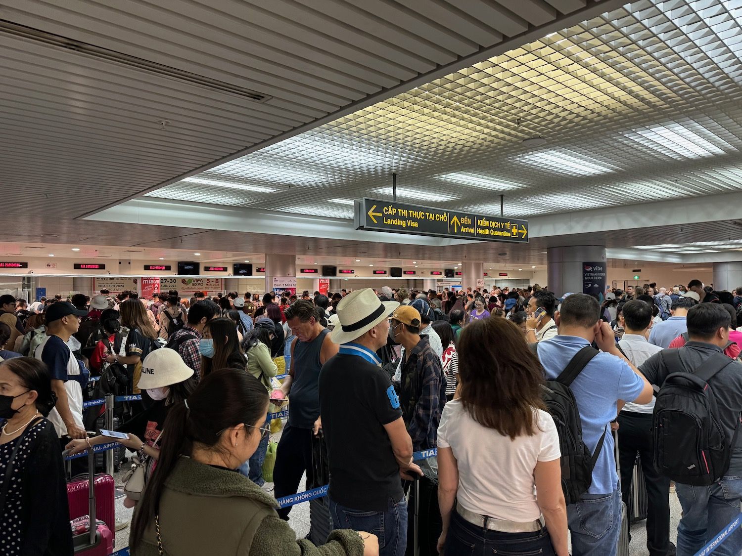 Landing visa counter in Tan Son Nhat Airport (Ho Chi Minh City)