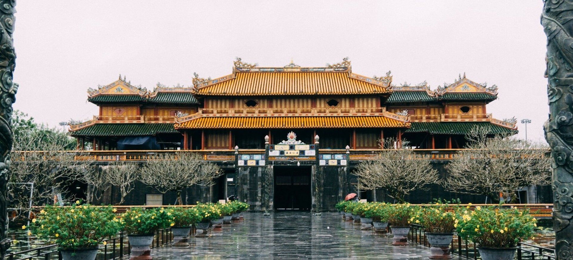 Central Vietnam’s Hue in cool, rainy winter weather