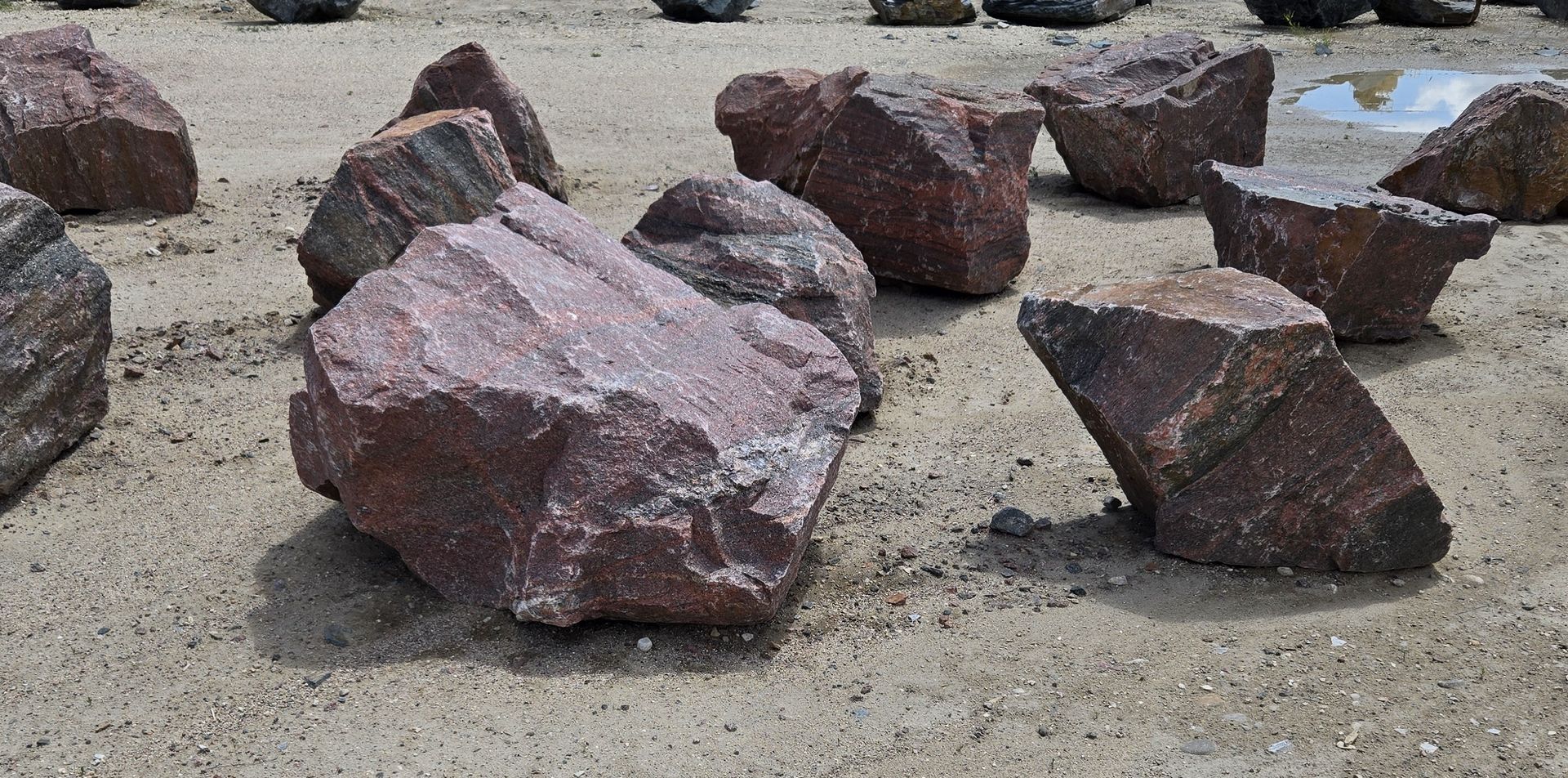 Red Granite Boulders — Caspar, Wyoming — 71 Soil and Stone