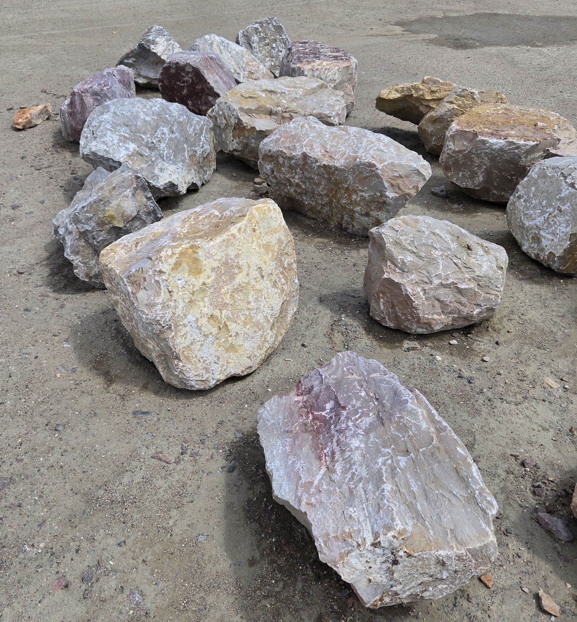 Colored Boulders — Caspar, Wyoming — 71 Soil and Stone