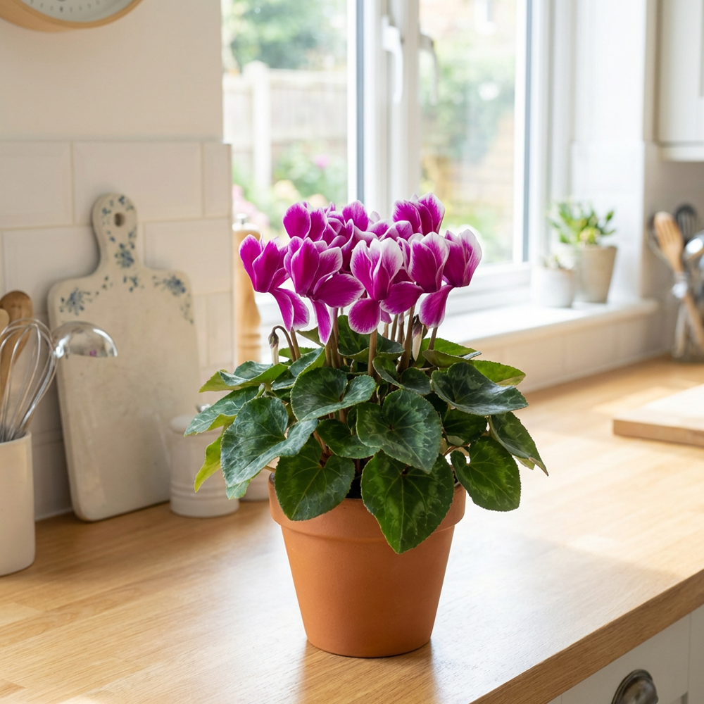 Cyclamen at Logan's Garden Shop at the NC Farmers Market
