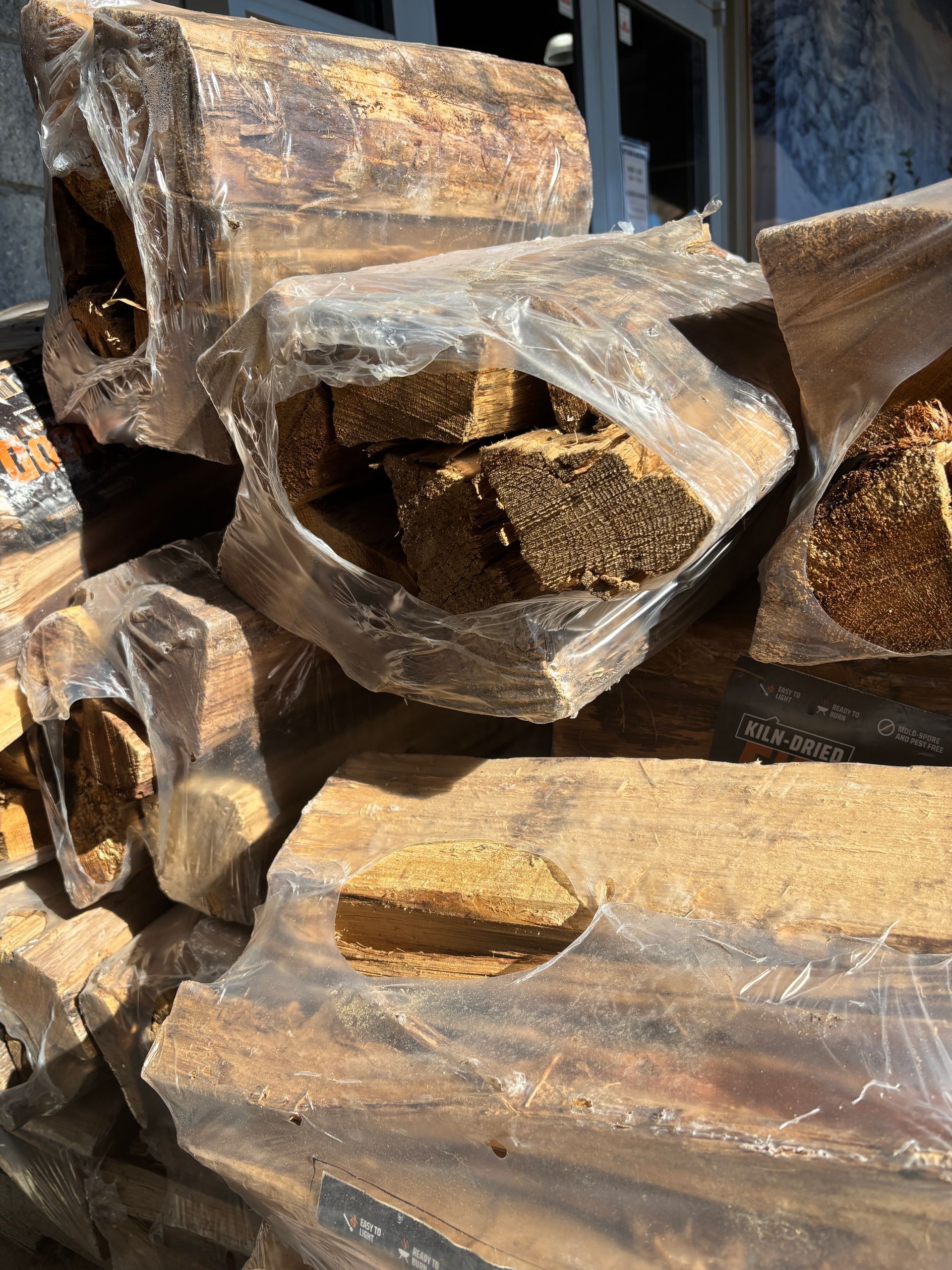 Firewood at Logan's Garden Center in Raleigh