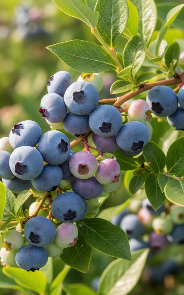 Blueberry bush at Logan's Garden Shop in Raleigh, NC