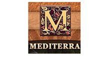 A logo for mediterranea with a letter m on it.