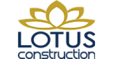 The logo for lotus construction is a lotus flower.