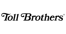 A black and white logo for toll brothers on a white background.