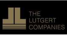 A logo for the lutgert companies on a black background