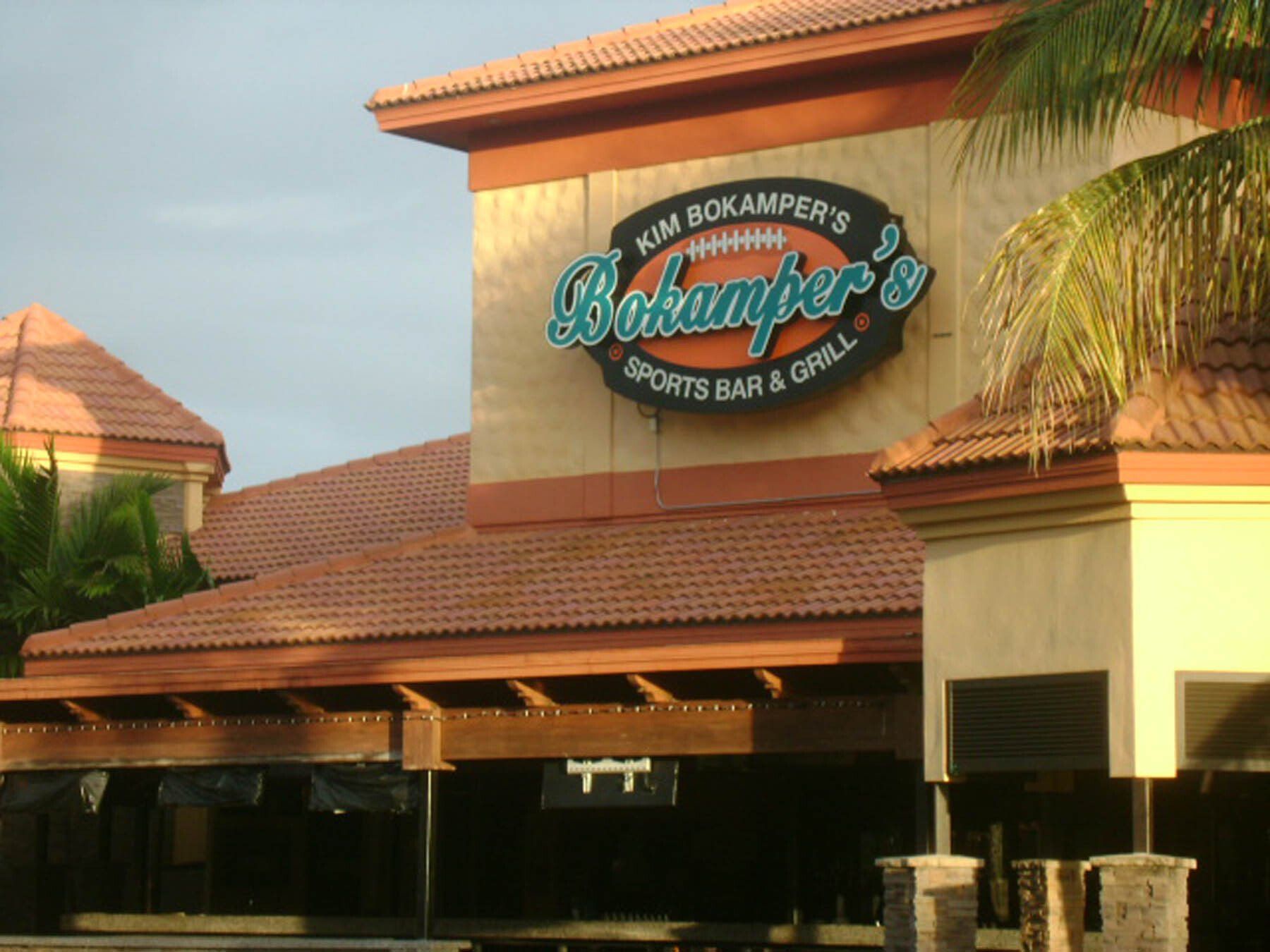 A sports bar and grill called bukamper 's