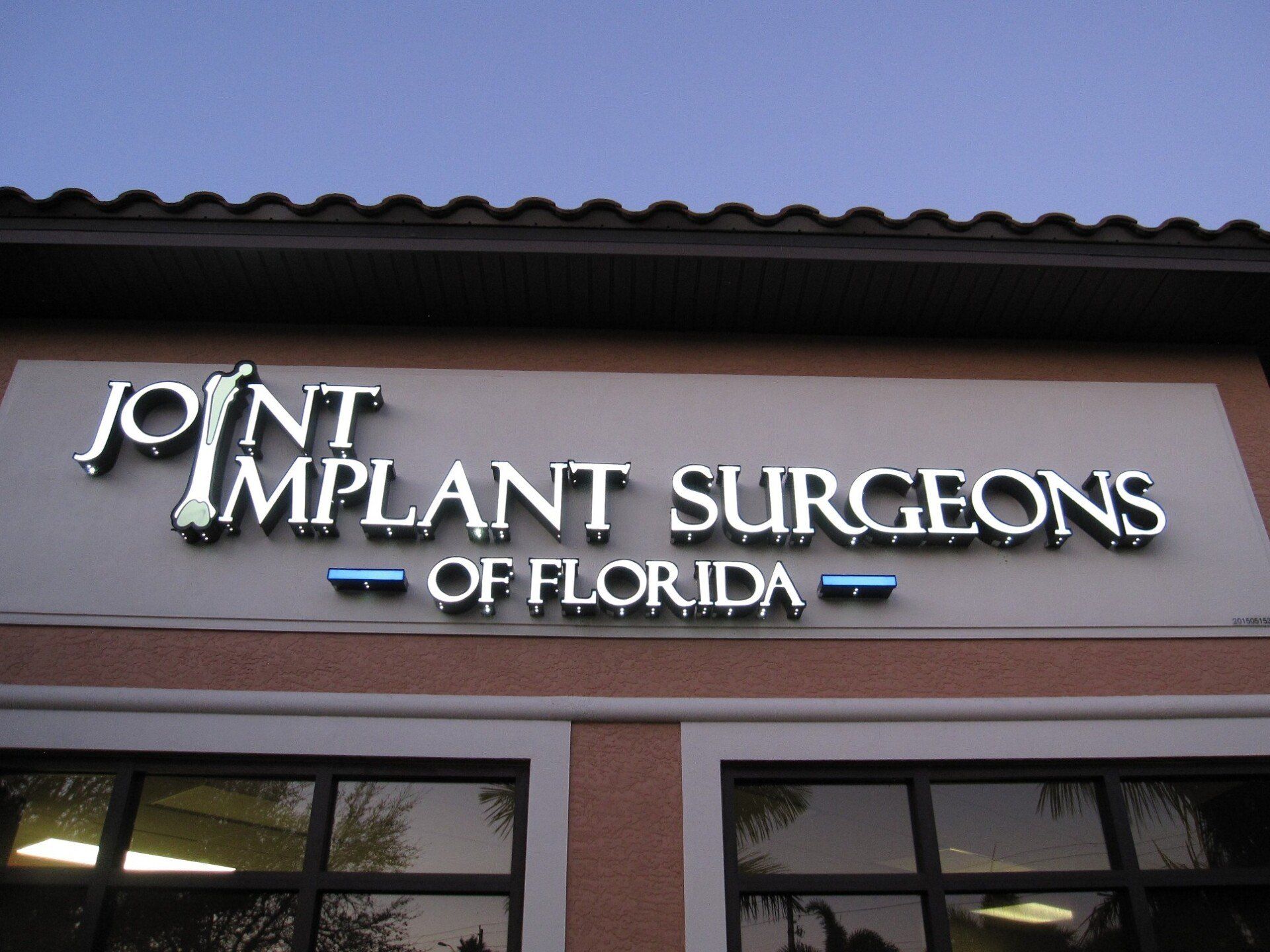 A sign for joint implant surgeons of florida