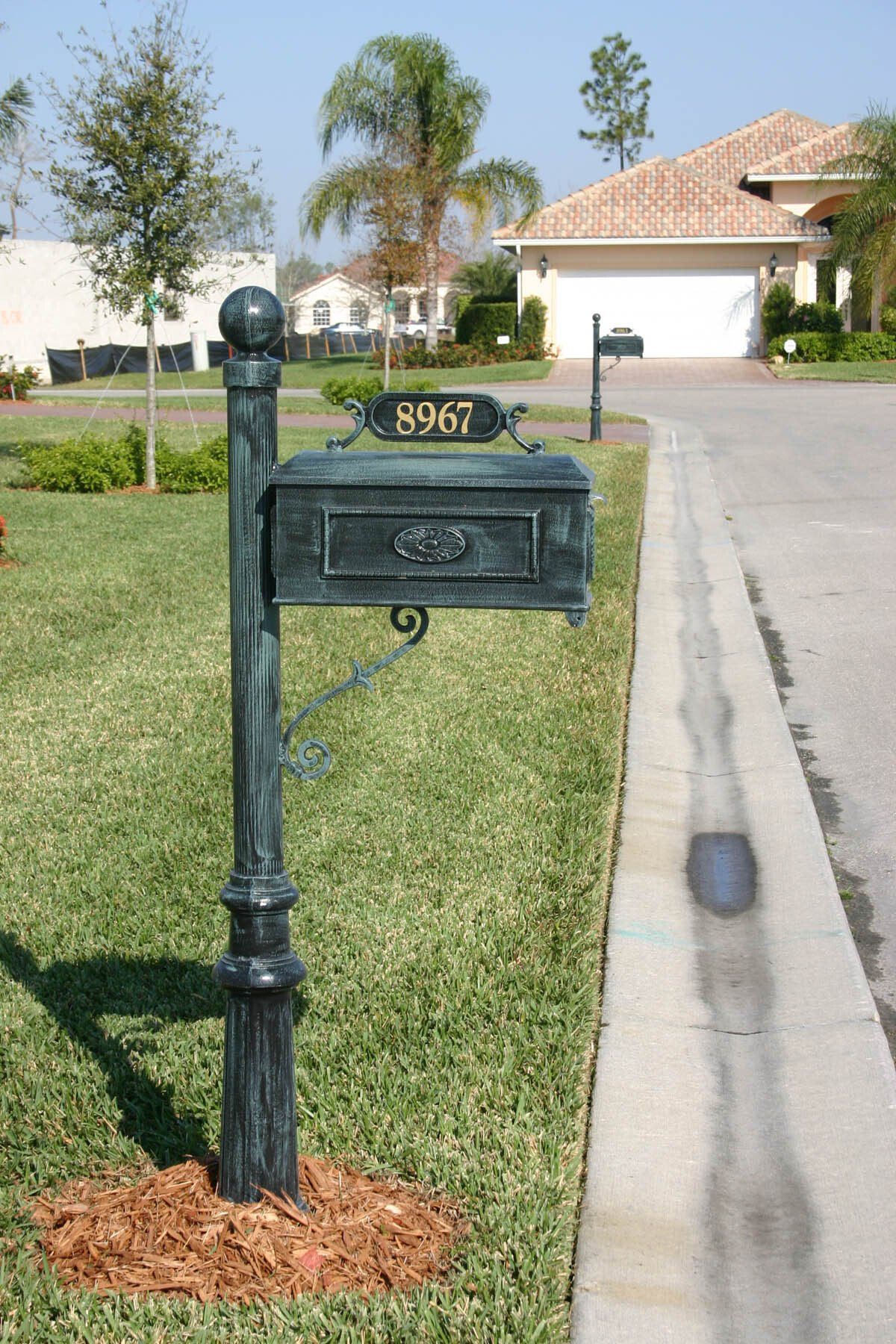 A mailbox with the address 8367 on it
