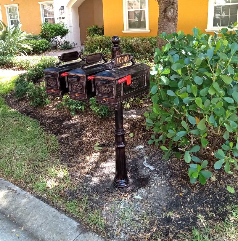 A mailbox with the number 107-40 on it