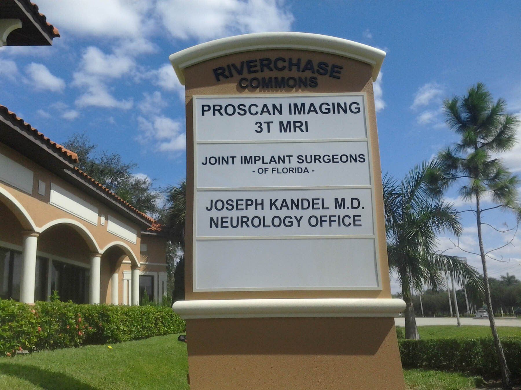 A sign for riverchase commons proscan imaging 3t mri