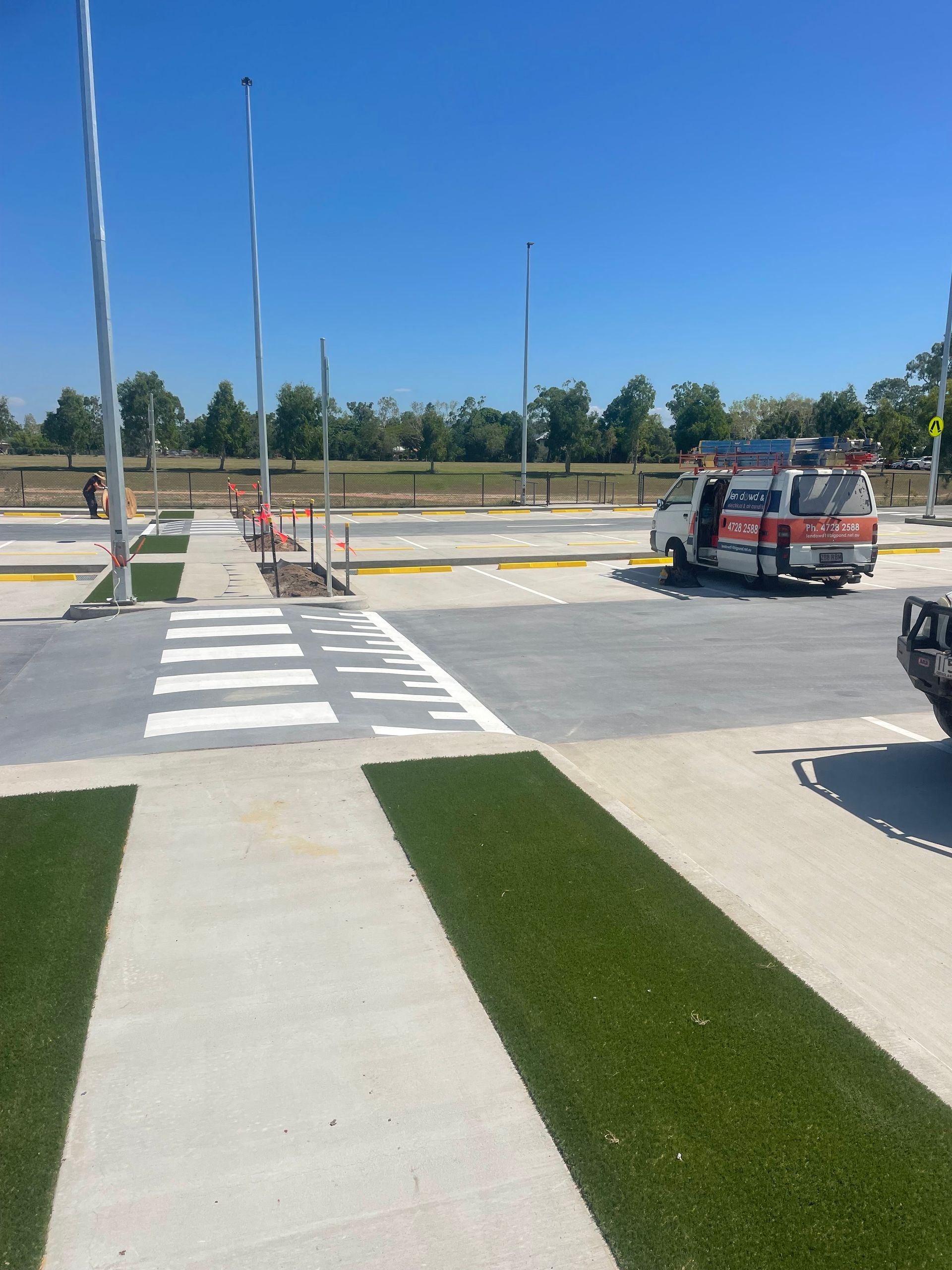 Car Park Under Construction — Fallon Constructions NQ in Fredericksfield, QLD