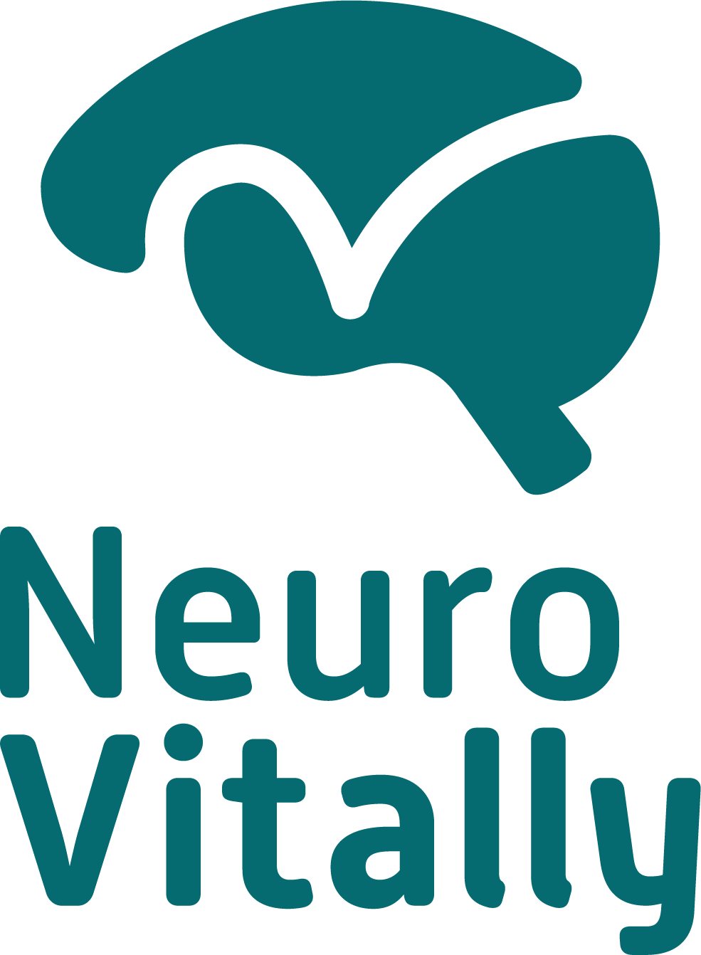 Logotipo da Clínica Mentore: ícone de cruz turquesa com um 