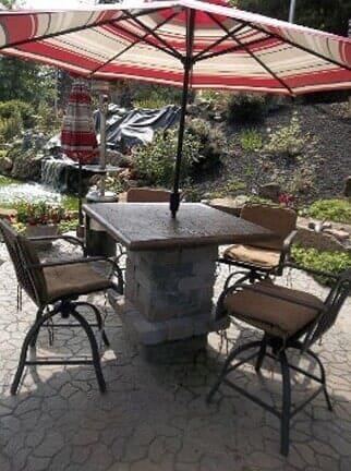 Concrete Patio Table - Retaining Walls in Pittsburgh, PA