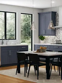 kitchens blue cabinets
