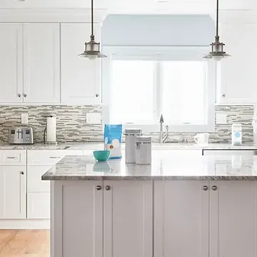 white kitchen cabinets