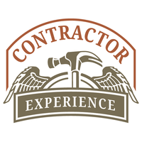 A logo for a company called contractor experience
