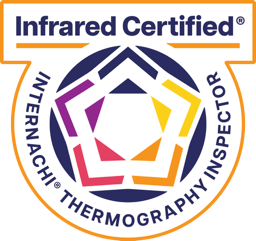 A logo for an infrared certified thermography inspector