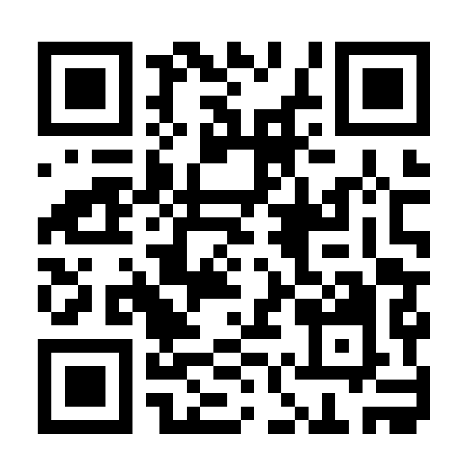 A black and white qr code on a white background.