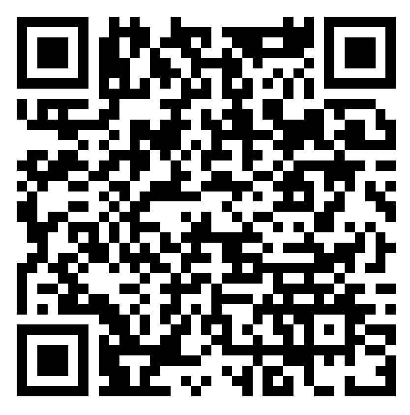black and white QR code
