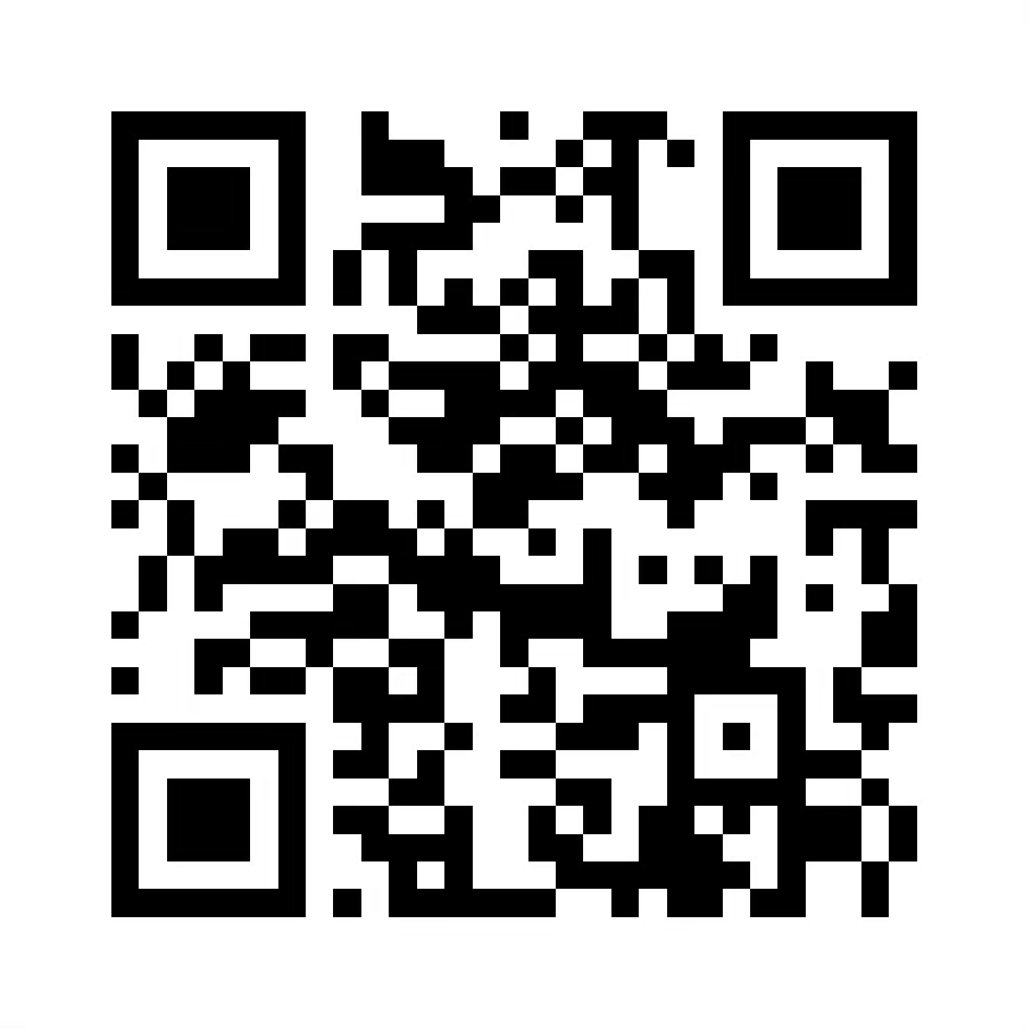 A black and white qr code on a white background.