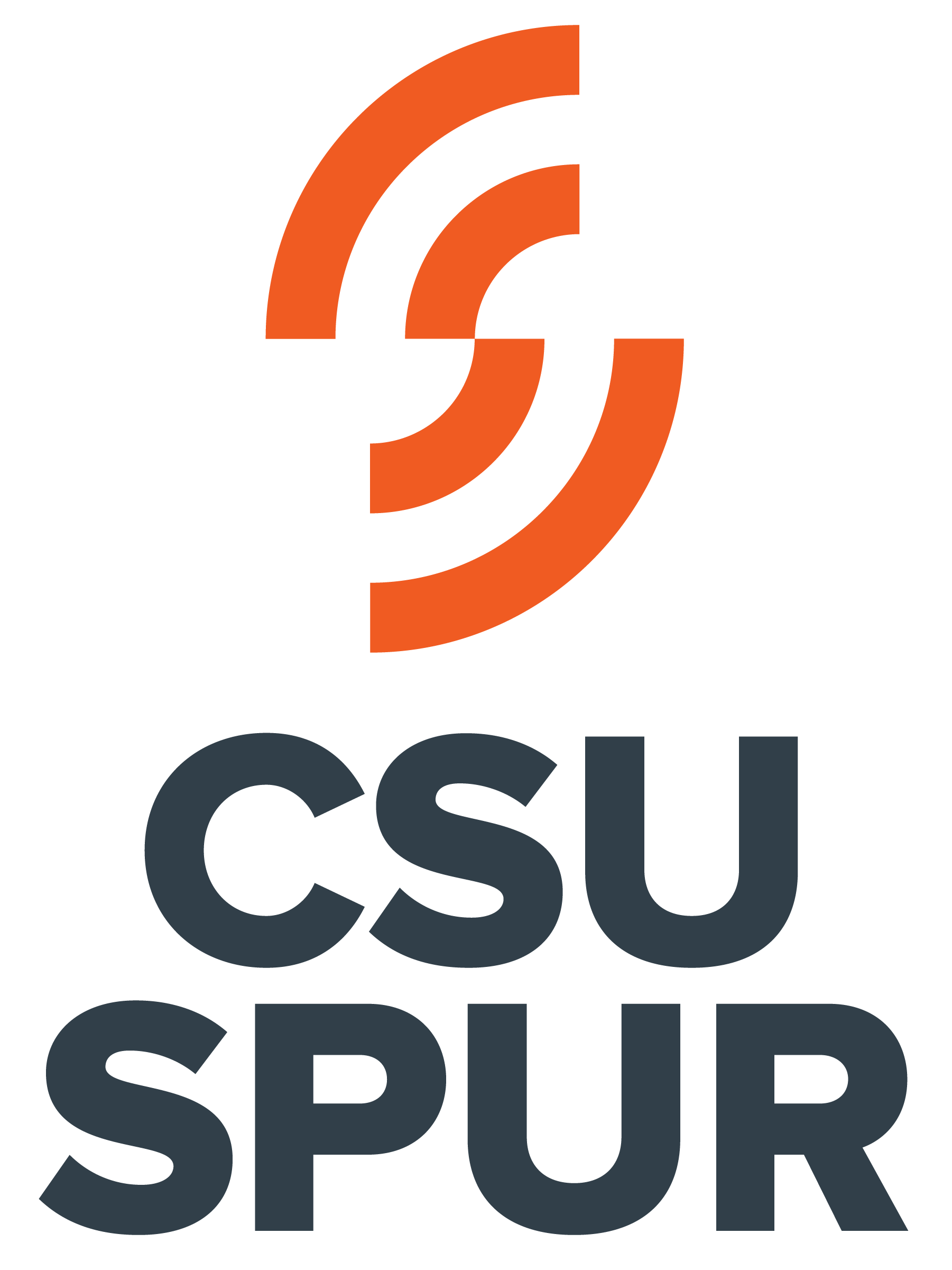 A logo for csu spur with a s on it