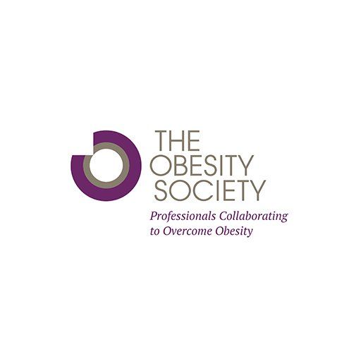 The logo for the obesity society , a professional collaborating to overcome obesity.