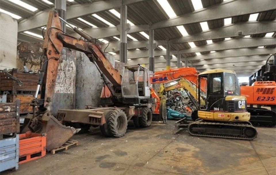 Macchinari industriali da rottamare