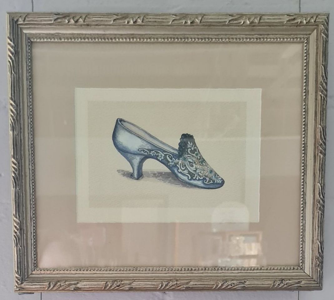 A Picture of a Shoe in a Gold Frame — Next Level Picture Framing In Ballina, NSW