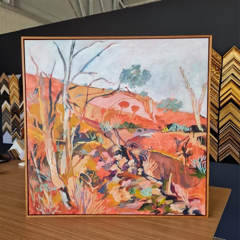 A close-up of a framed painting — Next Level Picture Framing In Ballina, NSW