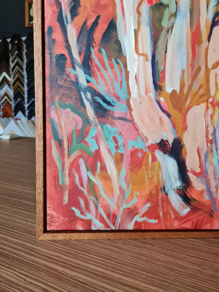 An extreme close-up of picture framing — Next Level Picture Framing In Ballina, NSW