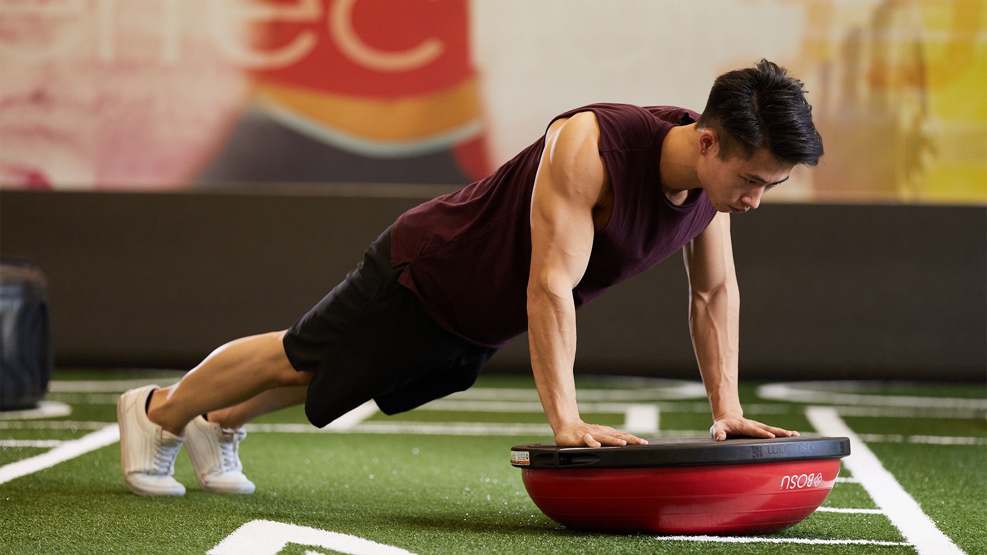 Bosu ball knee online stability exercises