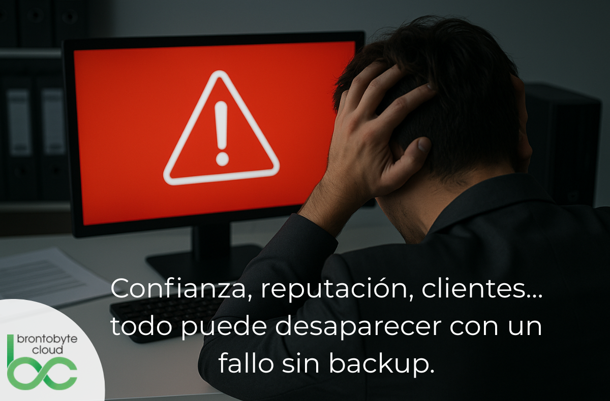 Infografía sobre iriesgos empresariales de no contar con una solución de backup externo y seguro en