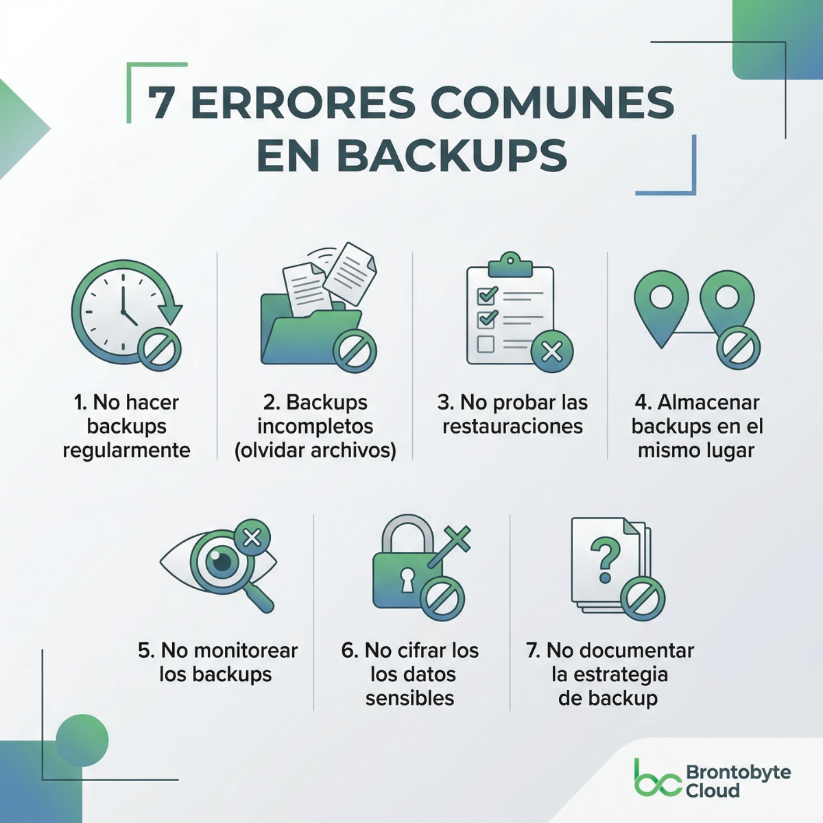 Errores comunes en copias de seguridad y cómo evitarlos para proteger datos empresariales