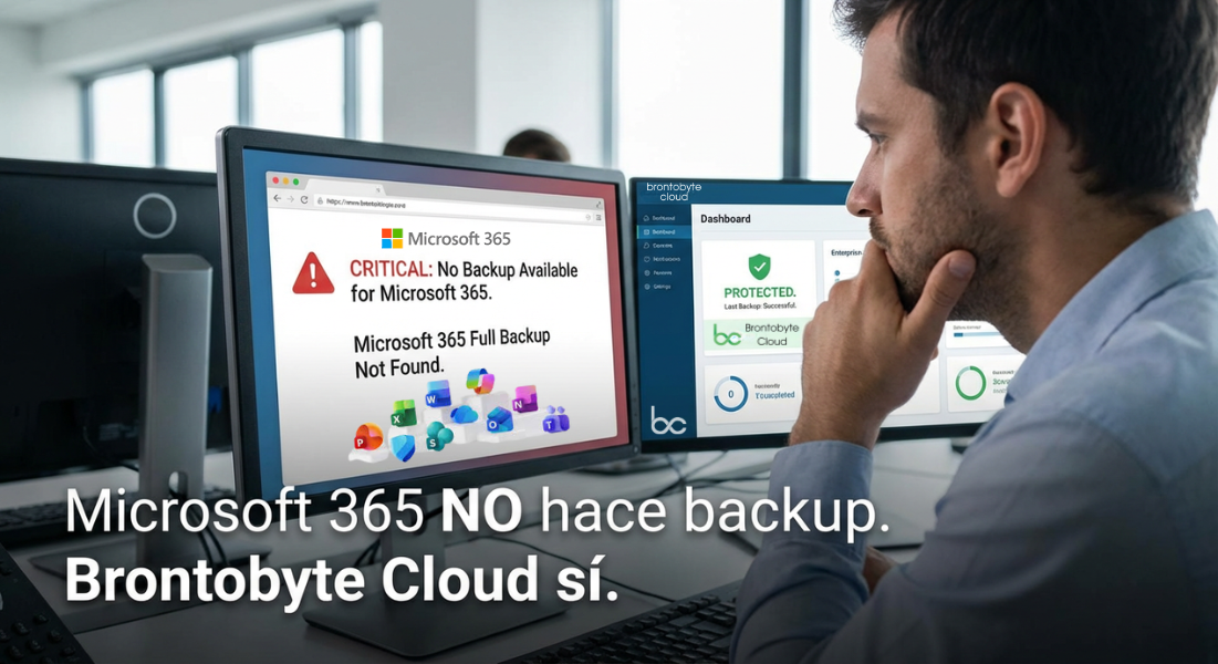 Brontobyte Cloud Backup protege Microsoft 365 completamente con Veeam, garantizando recuperación y s