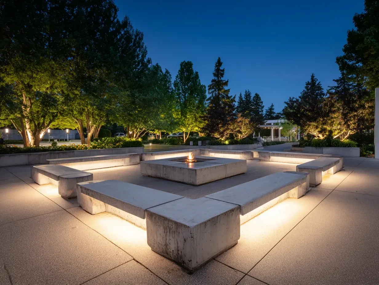 A public square is decorated with our durable bistro lighting in Burnaby BC for a community event. We can handle large-scale string light projects. For municipal and public cafe lighting in Burnaby, we are a trusted partner. Keywords: public lighting, community event, large scale, municipal project.