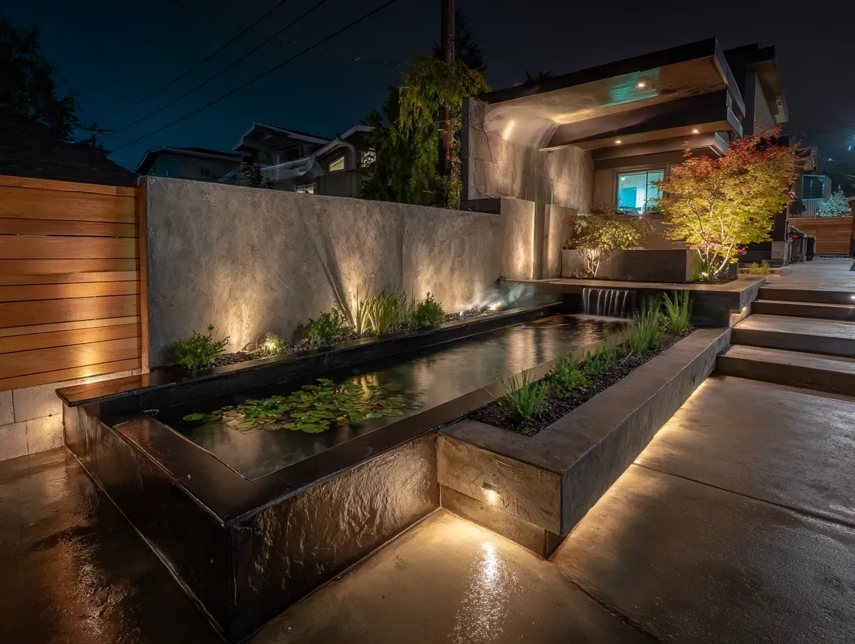 Solar-powered fixtures for pathway lighting in Burnaby BC. While we recommend low voltage, our path lighting expertise covers all types. We advise on the best walkway lighting for your Burnaby property. Keywords: solar lights, garden path, exterior lighting, eco-friendly.