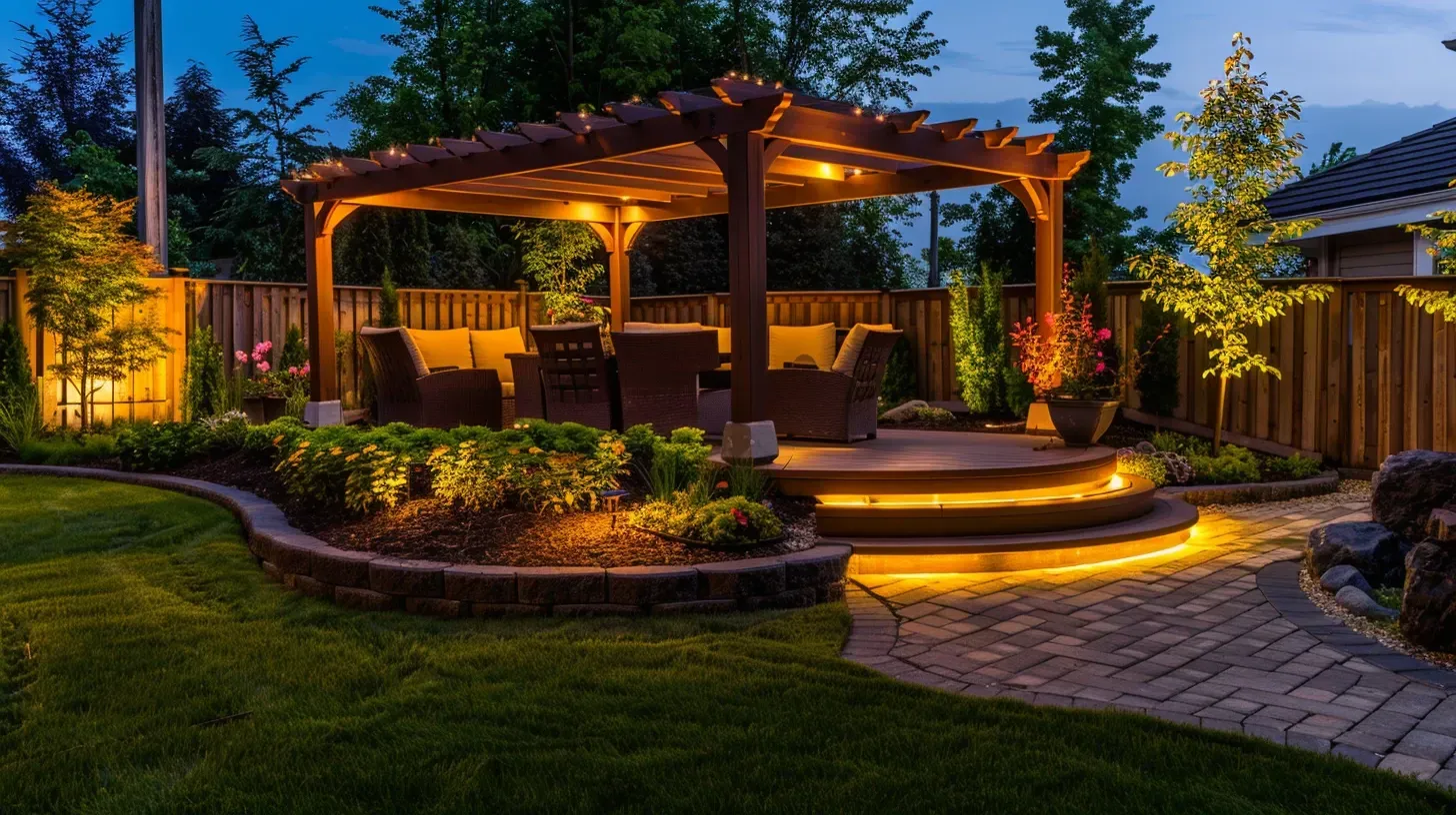 The back entrance and patio doors are secured with our safety lighting in Burnaby BC. Our security lighting eliminates hiding spots for intruders. For total home protection, choose our outdoor safety lighting in Burnaby. Keywords: backyard security, patio safety, landscape protection, South Burnaby.