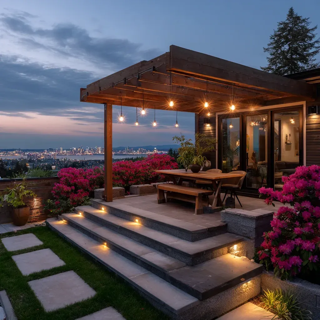 This dimming light system required expert landscape lighting repair in Burnaby BC. Our outdoor lighting repair technicians solved the voltage drop issue. For consistent brightness, you need professional garden light repair in Burnaby. Keywords: low voltage lighting repair Burnaby, voltage troubleshooting, system optimization, professional service.