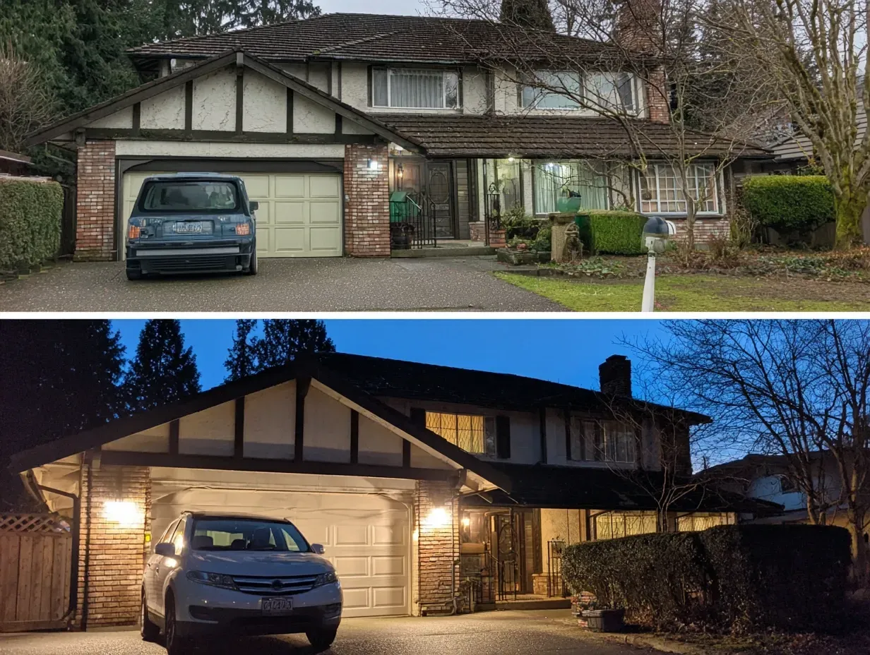 Fixing deck lights is a common landscape lighting repair in Burnaby BC. Our outdoor lighting repair team works on all integrated hardscape lighting. For safe and functional garden light repair in Burnaby, BC, trust our expertise. Keywords: exterior lighting repair, step light repair, patio lighting, safety.